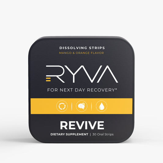 Ryva Revive dietary supplement packaging on a white background
