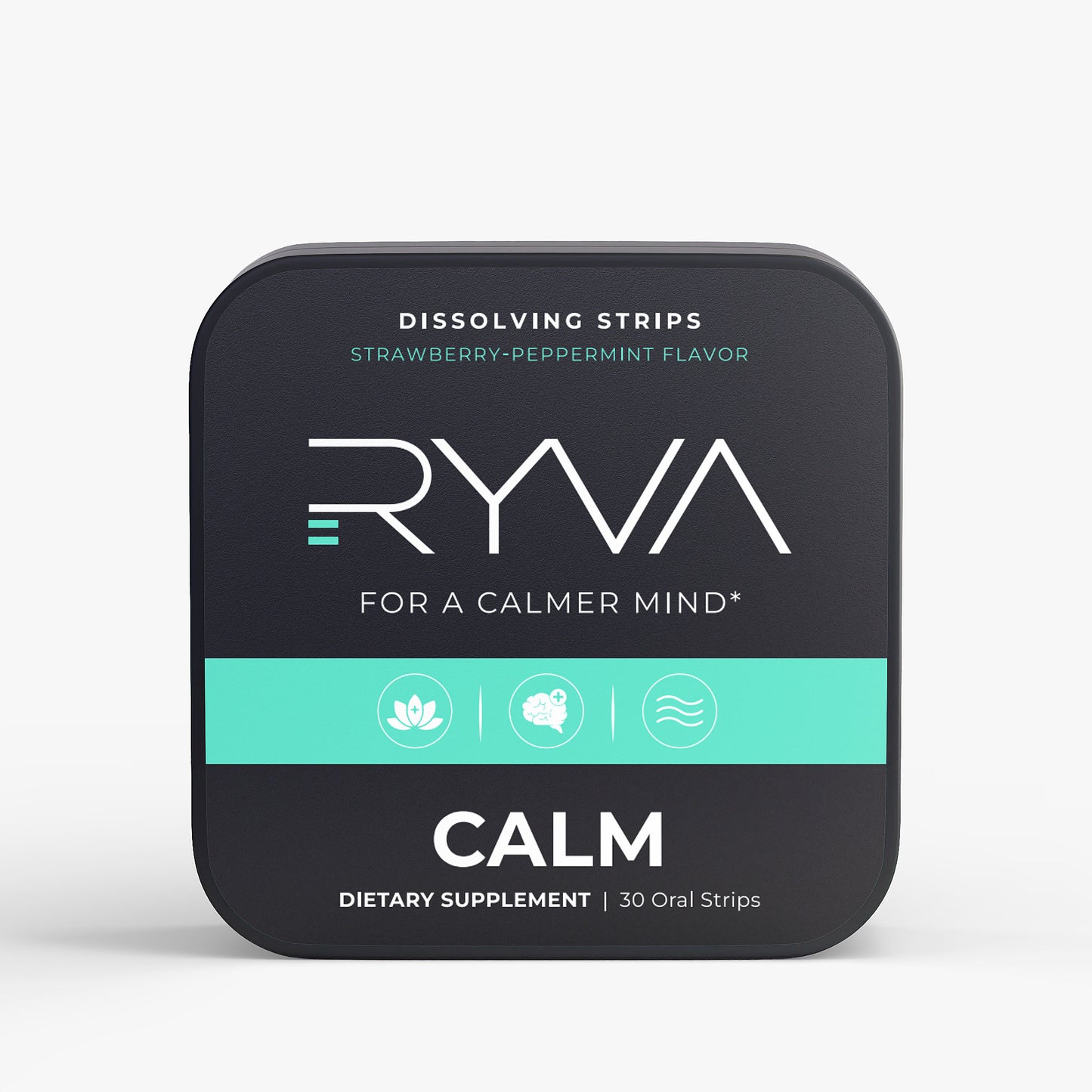 Ryva Calm dietary supplement packaging on a white background